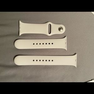 NWOT Apple Watch 38/40 mm white watch bands